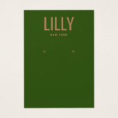 Carte d'affichage moderne simple à oreille verte (Devant)