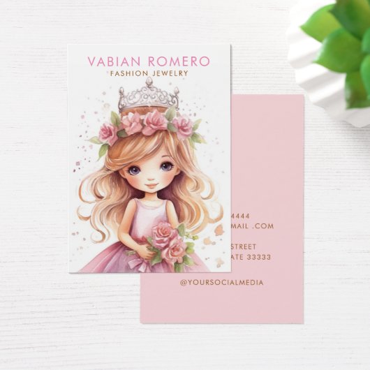 Carte d'affichage moderne simple bijoux en or (Bureau)