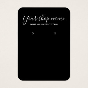 Carte d'affichage moderne simple blanc et noir