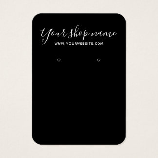Carte d'affichage moderne simple blanc et noir