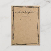 Carte d'affichage moderne Simple Calligraphie (Devant)