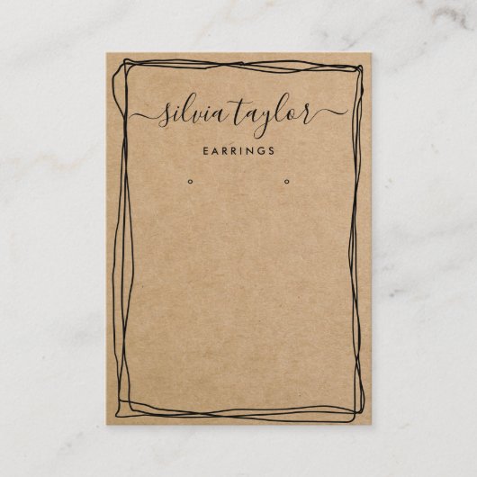 Carte d'affichage moderne Simple Calligraphie (Devant)