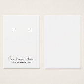 Carte d'affichage moderne simple et personnalisée (Devant & derrière)