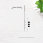 Carte d'affichage moderne simple Noir Blanc (Bureau)