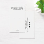 Carte d'affichage moderne simple Noir Blanc (Bureau)