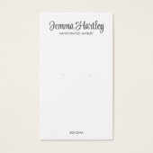 Carte d'affichage moderne simple Noir Blanc (Devant)