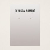 Carte d'affichage moderne Soft Silver (Devant)