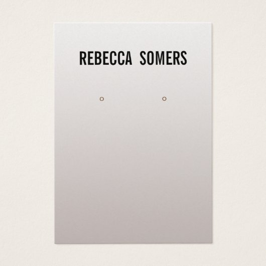 Carte d'affichage moderne Soft Silver (Devant)