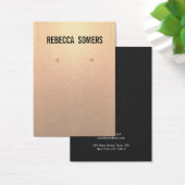 Carte d'affichage moderne Subtle Rose Gold (Bureau)