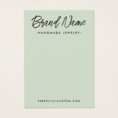 Carte d'affichage moderne vert sauge (Devant)