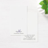 Carte d'affichage Monogram Black Violet Violet (Bureau)