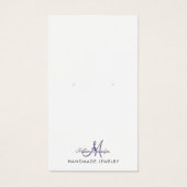 Carte d'affichage Monogram Black Violet Violet (Devant)
