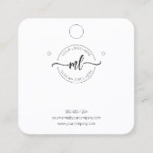 Carte d'affichage Monogramme du logo initial Qr Co (Devant)