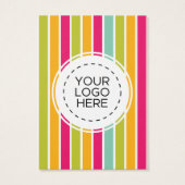 Carte d'affichage Motif Rainbow Stripes (Dos)