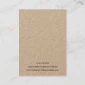 Carte d'affichage Nacklace | Floral de tournesol (Dos)