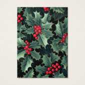 Carte d'affichage Noël Holly Earring (Dos)