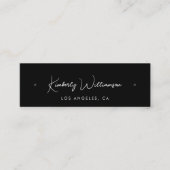 Carte d'affichage noir à oreille de code QR de scr (Devant)