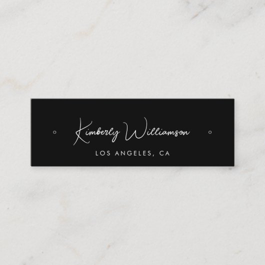 Carte d'affichage noir à oreille de code QR de scr (Devant)