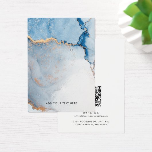 Carte d'affichage Nom d'entreprise et Code QR (Bureau)