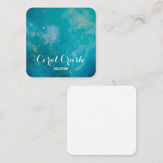 Carte d'affichage Ocean Calligraphy (Devant / Derrière)