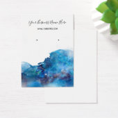 Carte d'affichage Ombre d'encre bleue (Bureau)