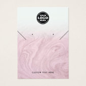 Carte d'affichage Ombre en marbre rose (Devant)