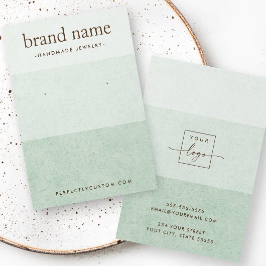 Carte d'affichage Ombre vert pâle