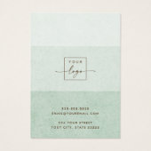 Carte d'affichage Ombre vert pâle (Dos)