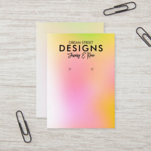 Carte d'affichage orange rose tendance