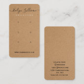 Carte d'affichage Papier d'artisanat - Boucles d'o (Devant / Derrière)