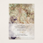 Carte d'affichage parties scintillant aquarelle et (Dos)