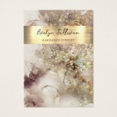 Carte d'affichage parties scintillant aquarelle et (Devant)