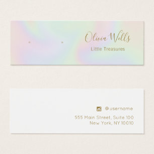 Carte d'affichage Pastel Holographic Stud oreille