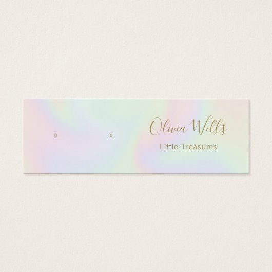 Carte d'affichage Pastel Holographic Stud oreille (Devant)