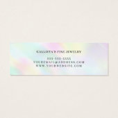 Carte d'affichage Pastel Holographique Arc-en-ciel (Dos)