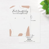 Carte d'affichage Pastel Pink Abstrait pour oreill (Bureau)