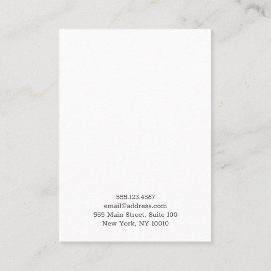 Carte d'affichage Pastel Pink Flower (Dos)