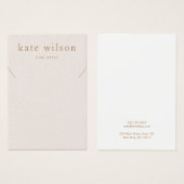 Carte d'affichage Pastel Pink Leather (image) Coll (Devant & derrière)