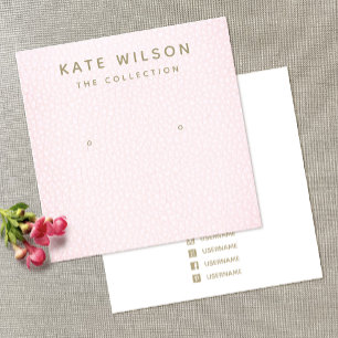 Carte d'affichage Pastel Pink Stud oreille