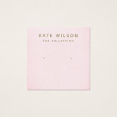 Carte d'affichage Pastel Pink Stud oreille (Devant)