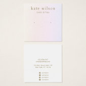 Carte d'affichage Pastel Rainbow Ombre Stud (Devant & derrière)