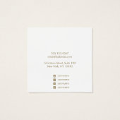 Carte d'affichage Pastel Rainbow Ombre Stud (Dos)