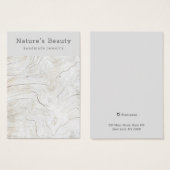 Carte d'affichage patiné Beach Bois à oreille bijo (Devant & derrière)