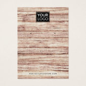 Carte d'affichage patiné logo personnalisé (Devant)