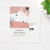 Carte d'affichage Peach Pink Blush Flower (Bureau)