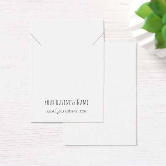 Carte d'affichage Pendentif simple écriture manusc (Bureau)