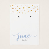 Carte d'affichage Perle Birthstone (Devant)