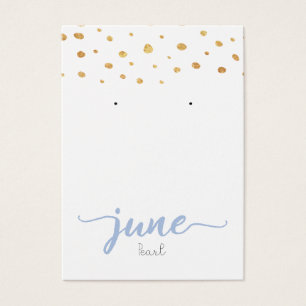 Carte d'affichage Perle Birthstone