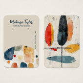 Carte d'affichage personnalisée Abstraite moderne (Devant & derrière)