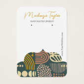 Carte d'affichage personnalisée Abstraite moderne (Devant)